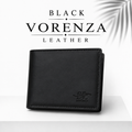 Vorenza Leather Men's Premium Bifold Wallet Black